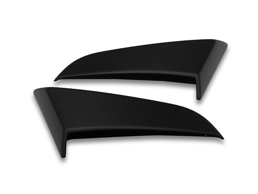 MMD Side Scoops; Satin Black (10-14 Mustang)