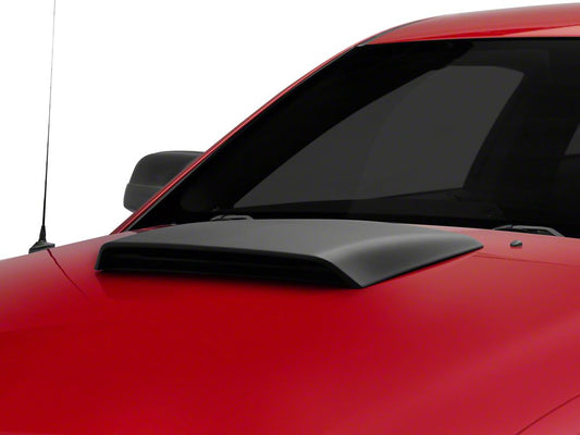 MMD Hood Scoop; Satin Black (05-09 Mustang GT, V6)