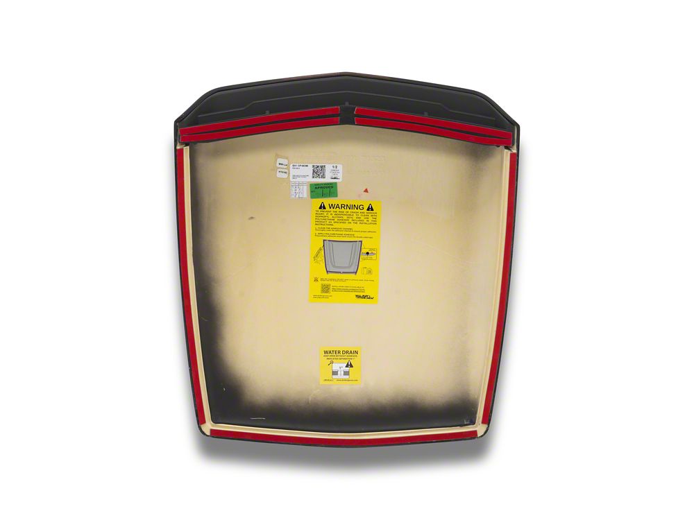 MMD Hood Scoop; Satin Black (05-09 Mustang GT, V6)