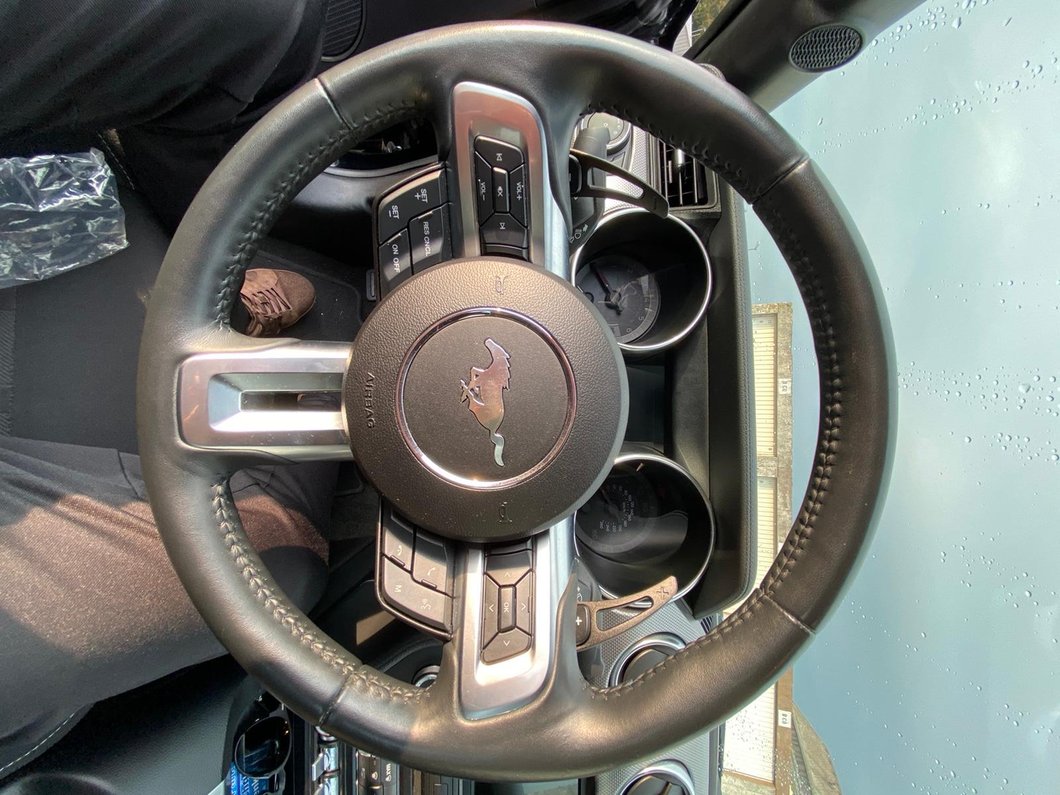 MMD Paddle Shifter Extensions; Black (15-23 Mustang GT, EcoBoost, V6)