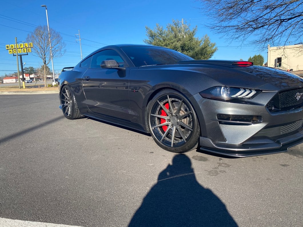 MMD Mirror Covers; Carbon Fiber (15-23 Mustang w/o Mirror Signals)