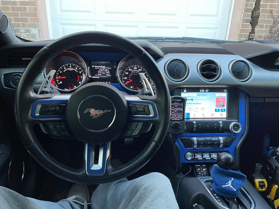 MMD Paddle Shifter Extensions; Silver (15-23 Mustang GT, EcoBoost, V6)