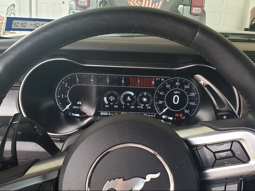 MMD Paddle Shifter Extensions; Black (15-23 Mustang GT, EcoBoost, V6)