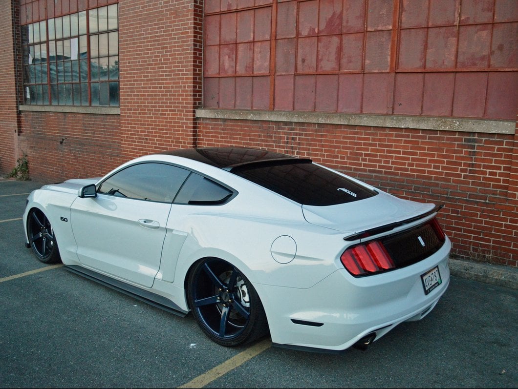 MMD Roof Spoiler; Matte Black (15-23 Mustang Fastback)