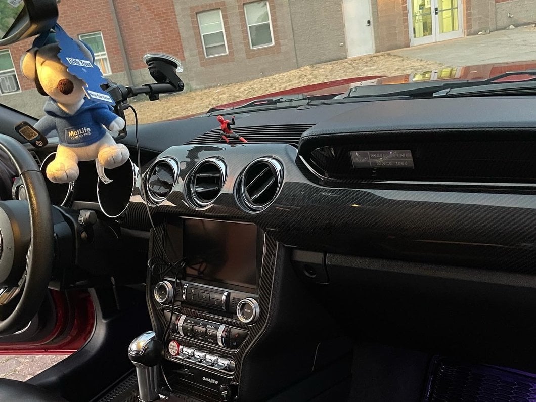 MMD Interior Trim; Carbon Fiber (15-23 Mustang GT, EcoBoost, V6)