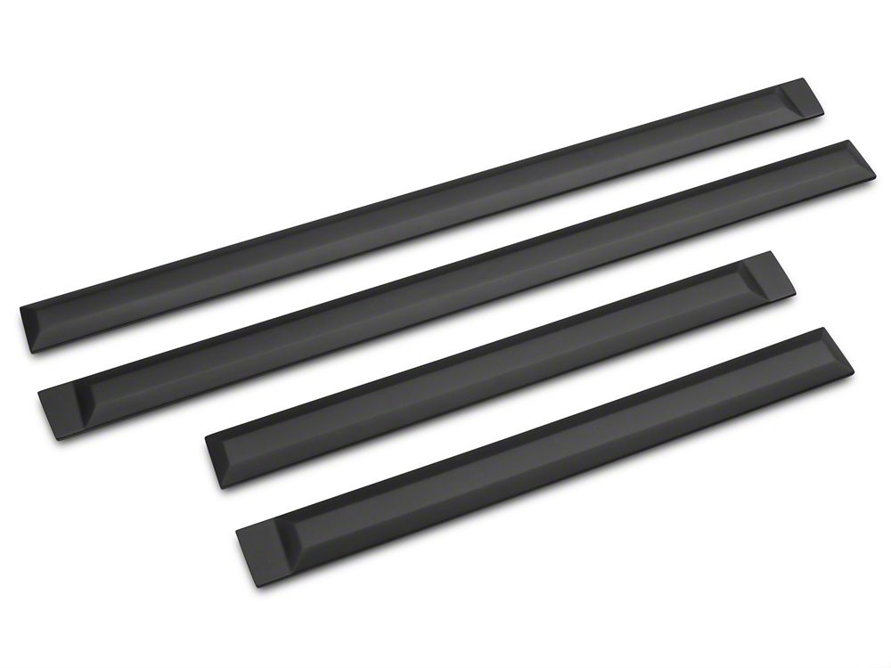 MMD Rugged Look Body Side Moldings; Matte Black (09-18 RAM 1500 Crew Cab)
