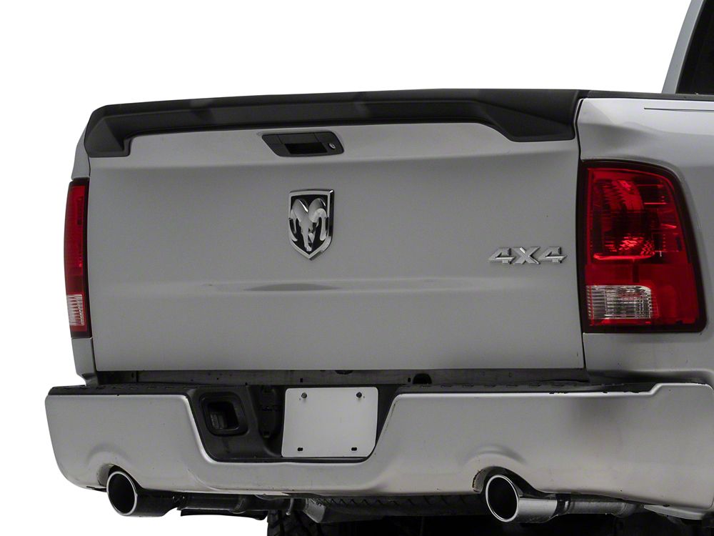 MMD Tailgate Spoiler; Satin Black (13-18 RAM 1500)