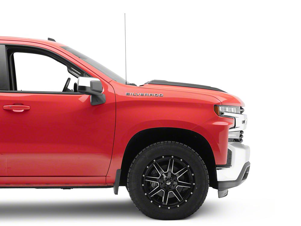 MMD Hood Scoop; Satin Black (19-21 Silverado 1500; 2022 Silverado 1500 LTD)