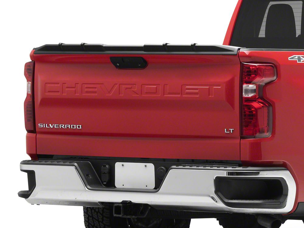 MMD Tailgate Spoiler; Satin Black (19-25 Silverado 1500 w/o MultiFlex Tailgate)