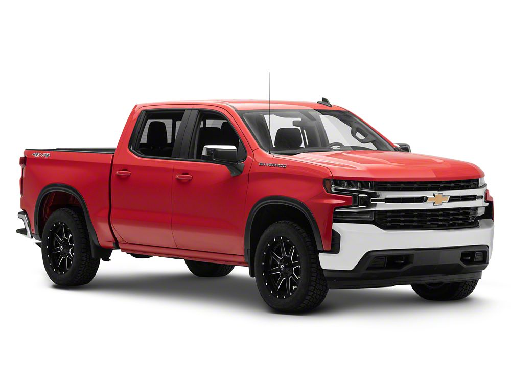 MMD OE Style Fender Flares; Satin Black (19-25 Silverado 1500)