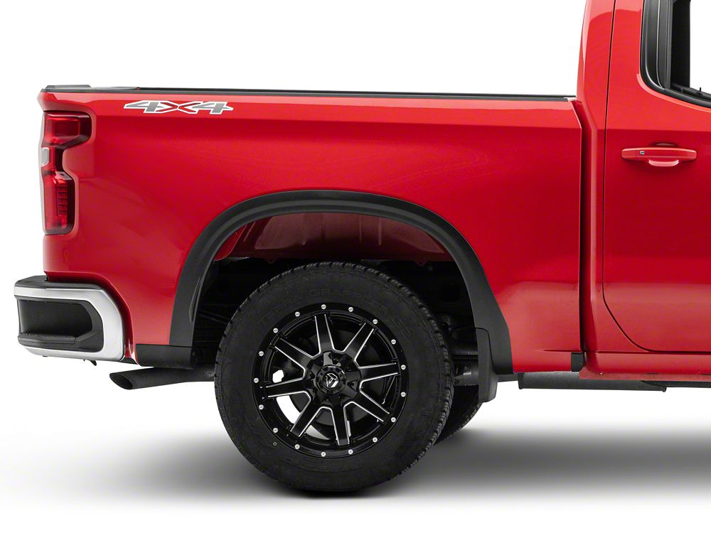 MMD OE Style Fender Flares; Satin Black (19-25 Silverado 1500)