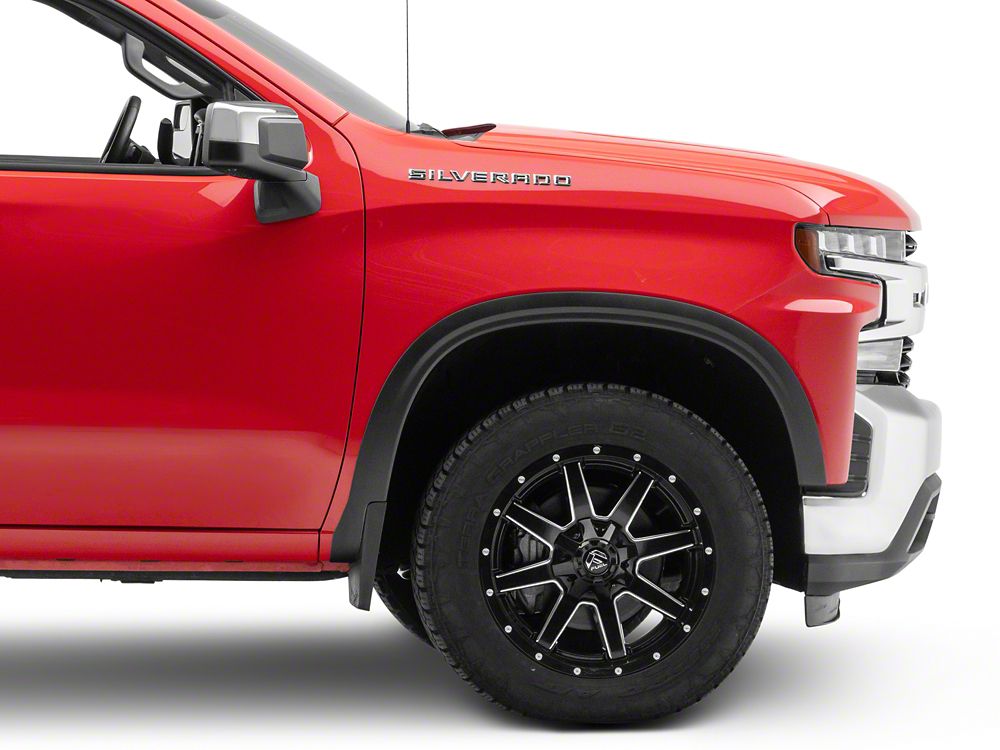 MMD OE Style Fender Flares; Satin Black (19-25 Silverado 1500)