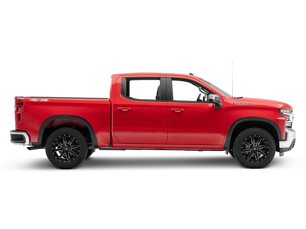 MMD OE Style Fender Flares; Satin Black (19-25 Silverado 1500)