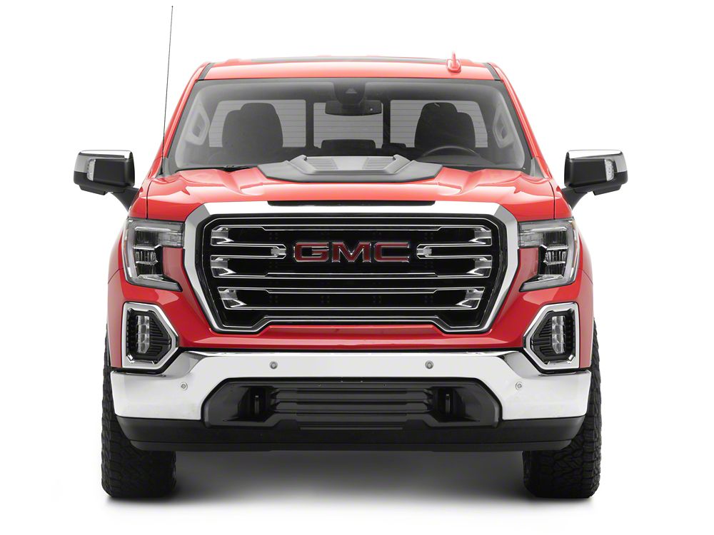 MMD Hood Scoop; Satin Black (19-21 Sierra 1500; 2022 Sierra 1500 Limited)