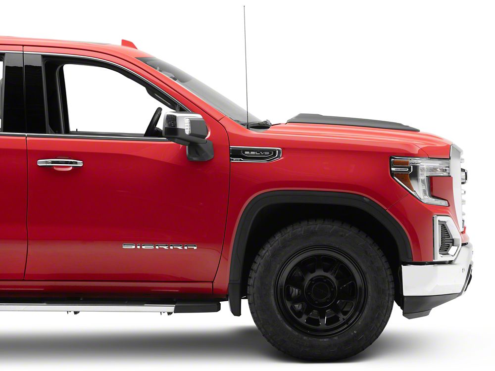 MMD Hood Scoop; Satin Black (19-21 Sierra 1500; 2022 Sierra 1500 Limited)