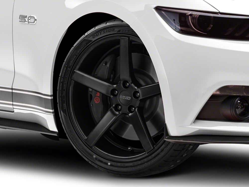 MMD 551C Matte Black 4-Wheel Kit; 20x8.5; 35mm Offset (15-23 Mustang GT, EcoBoost, V6)