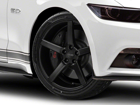 MMD 551C Matte Black 4-Wheel Kit; 20x8.5; 35mm Offset (15-23 Mustang GT, EcoBoost, V6)