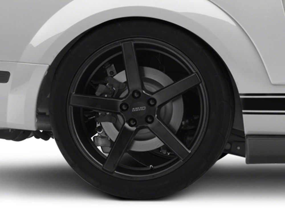 MMD 551C Matte Black 4-Wheel Kit; 20x8.5; 35mm Offset (05-09 Mustang)