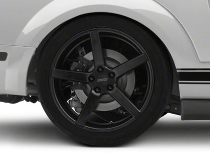 MMD 551C Matte Black 4-Wheel Kit; 20x8.5; 35mm Offset (05-09 Mustang)