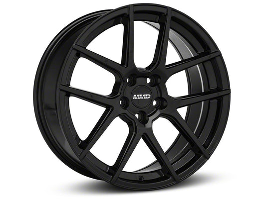 MMD Zeven Gloss Black Wheel; Rear Only; 20x10; 45mm Offset (10-14 Mustang)