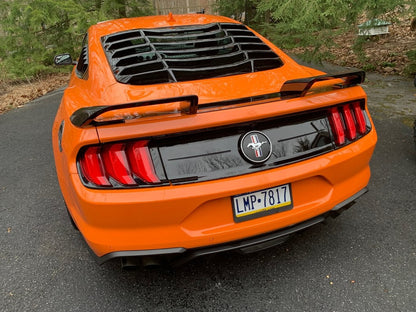 MMD by FOOSE Split Rear Spoiler; Shadow Black (15-23 Mustang Fastback)