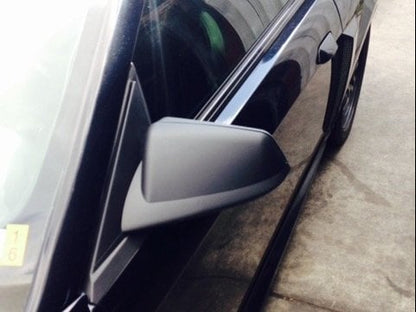 MMD Side Mirrors; Matte Black (99-04 Mustang)