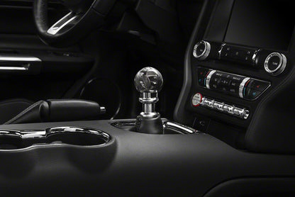 MMD by FOOSE Retro Style 6-Speed Shift Knob with FOOSE Logo; Polished (15-25 Mustang, Excluding GT350 & GT500)