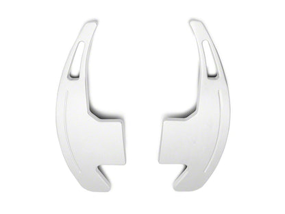 MMD Paddle Shifter Extensions; Silver (15-23 Mustang GT, EcoBoost, V6)