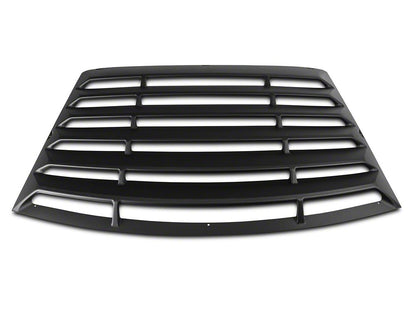 MMD Rear Window Louvers; Textured ABS (94-98 Mustang)