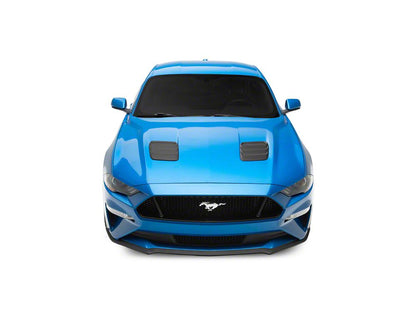 MMD Hood Vents; Satin Black (18-23 Mustang GT, EcoBoost)