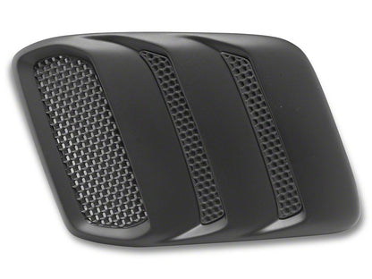 MMD Hood Vents; Satin Black (18-23 Mustang GT, EcoBoost)