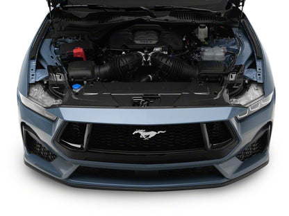 MMD Radiator Cover; Carbon Fiber (24-25 Mustang)